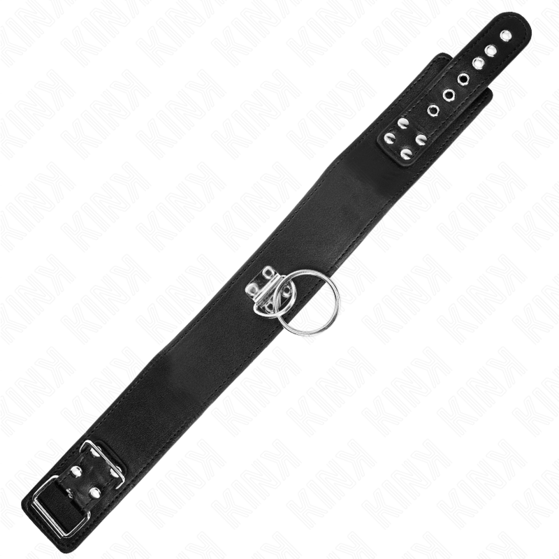 KINK - HALSBAND MET STUDS EN LEIDSEL 116 CM MET KUNSTLEREN BAND 50 X 5 CM