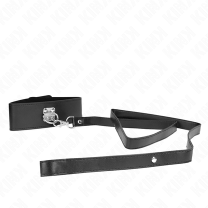 KINK - HALSBAND MET RIEM 116 CM MODEL 2 VERSTELBAAR 36-43 CM X 5 CM