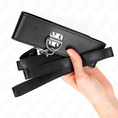 KINK - HALSBAND MET RIEM 116 CM MODEL 2 VERSTELBAAR 36-43 CM X 5 CM