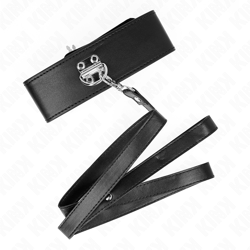 KINK - HALSBAND MET RIEM 116 CM MODEL 2 VERSTELBAAR 36-43 CM X 5 CM
