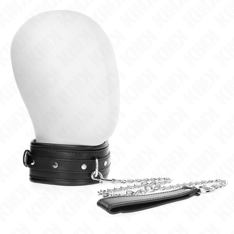 KINK - HALSKETTING MET GLANZENDE GESP EN RIEM 65 CM 48.5 CM X 5.3 CM
