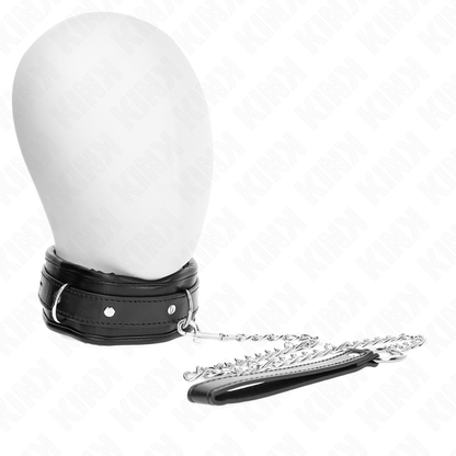 KINK - Zware halsband met riem 65 CM, model 1, verstelbaar 36.5-50 CM