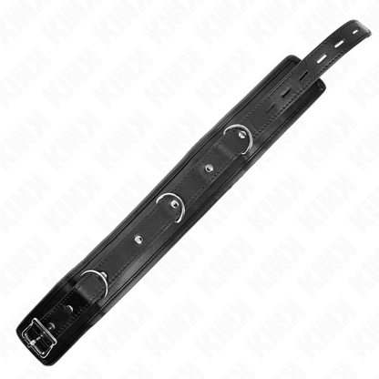 KINK - Zware halsband met riem 65 CM, model 1, verstelbaar 36.5-50 CM