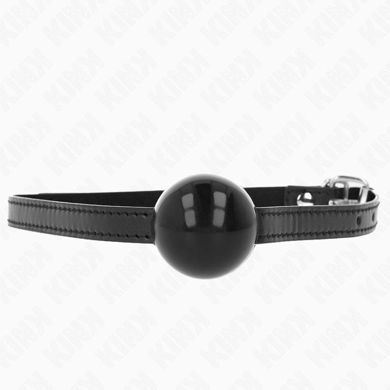 KINK - Zwarte massieve enkele bal 4 cm knevel 65 x 1,5 cm