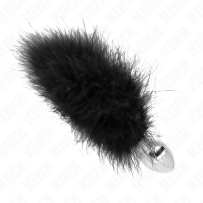 KINK - ROESTVRIJSTALEN ANALE PLUG 11 x 7 CM MET VEER 11 CM