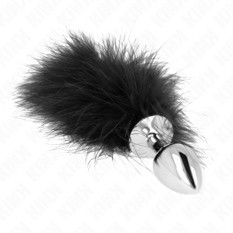 KINK - ROESTVRIJSTALEN ANALE PLUG 11 x 7 CM MET VEER 11 CM