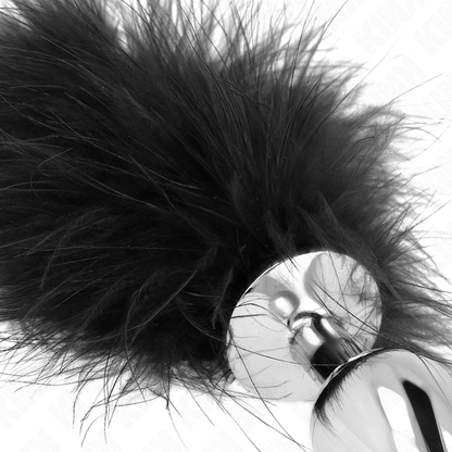 KINK - ROESTVRIJSTALEN ANALE PLUG 11 x 7 CM MET VEER 11 CM