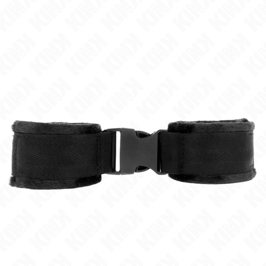 KINK - nylon polsboeien met haak-en-lussluiting rood-zwart model 1 verstelbaar 25-35 CM X 6 CM