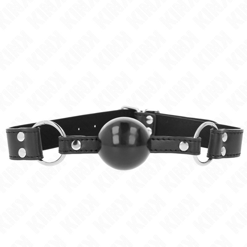 KINK - ZACHTE EN STEVIGE BAL 4 CM KNEVEL MET KUNSTLEREN BAND 62 x 2.5 CM VERSTELBAAR 42-58 CM