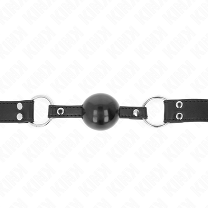 KINK - ZACHTE EN STEVIGE BAL 4 CM KNEVEL MET KUNSTLEREN BAND 62 x 2.5 CM VERSTELBAAR 42-58 CM