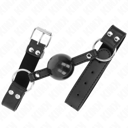 KINK - ZACHTE EN STEVIGE BAL 4 CM KNEVEL MET KUNSTLEREN BAND 62 x 2.5 CM VERSTELBAAR 42-58 CM