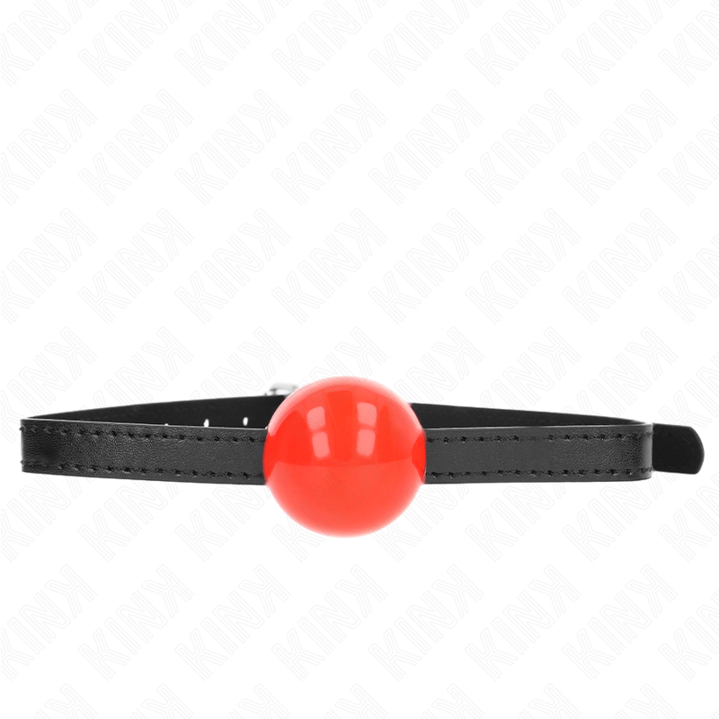 KINK - Rode massieve enkele bal 4 cm knevel 65 x 1,5 cm