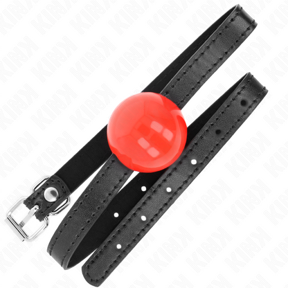 KINK - Rode massieve enkele bal 4 cm knevel 65 x 1,5 cm
