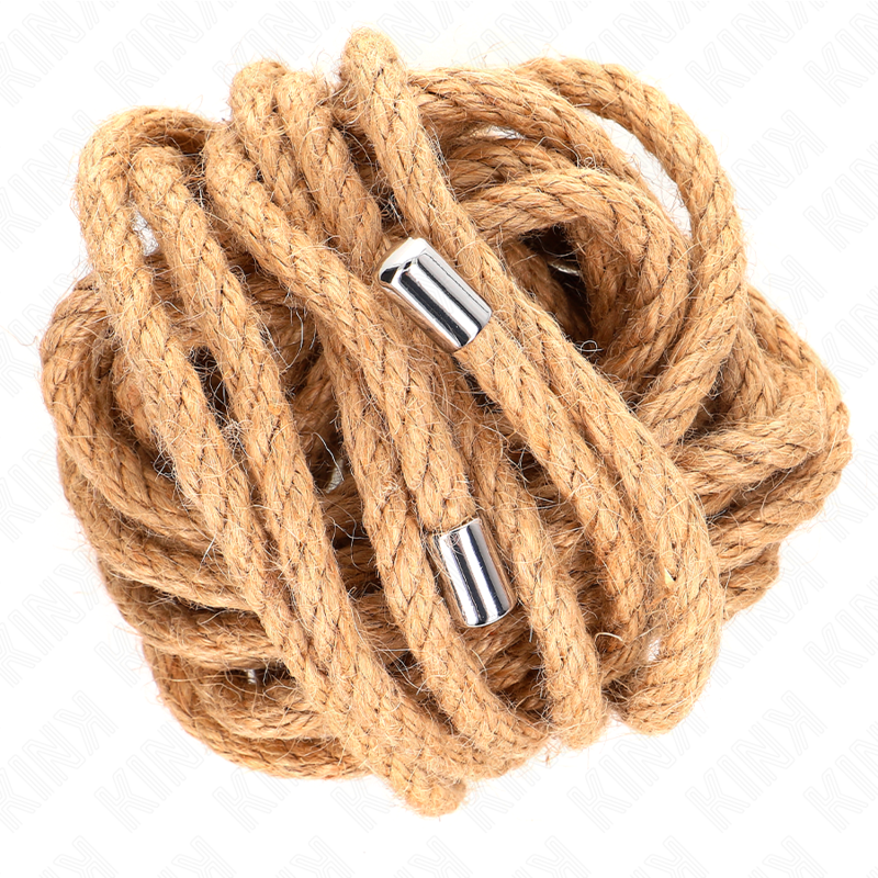 KINK - Henneptouw met metalen uiteinde 5 METER