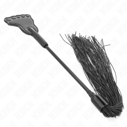 KINK - Voetvormige paddle met kwastjeszweep 31 cm