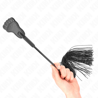 KINK - Voetvormige paddle met kwastjeszweep 31 cm