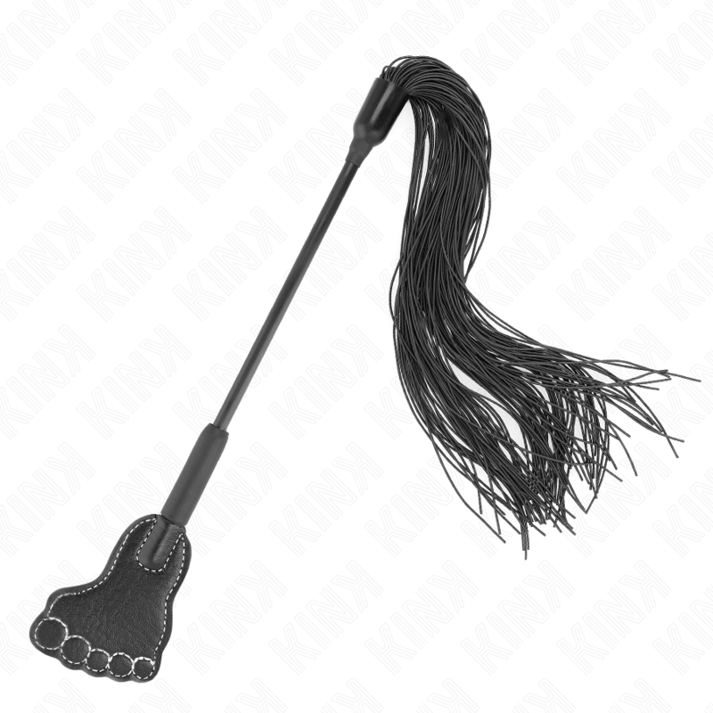 KINK - Voetvormige paddle met kwastjeszweep 31 cm