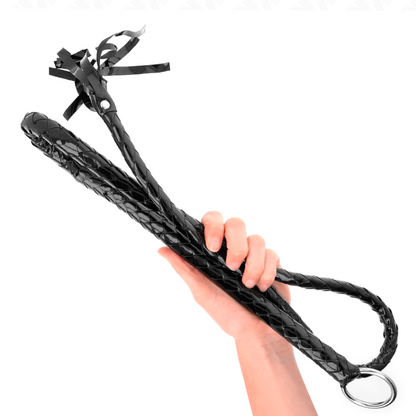 KINK - LANGE GLANZENDE PVC-ZWEEP 138 CM