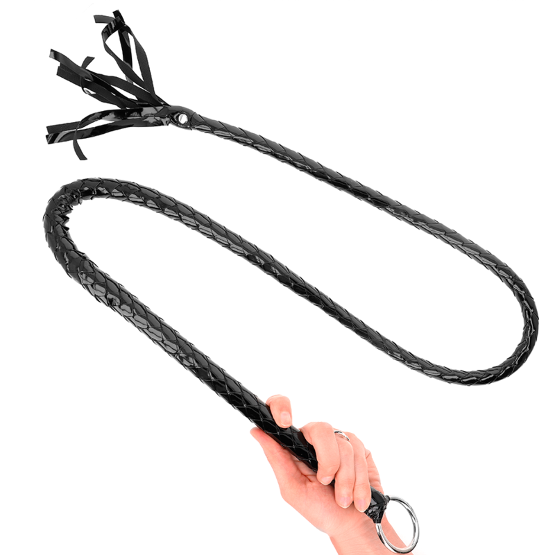 KINK - LANGE GLANZENDE PVC-ZWEEP 138 CM