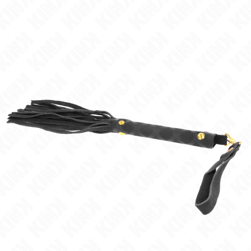 KINK - ZWARTE SUÈDE MINI-ZWEEP 30 CM