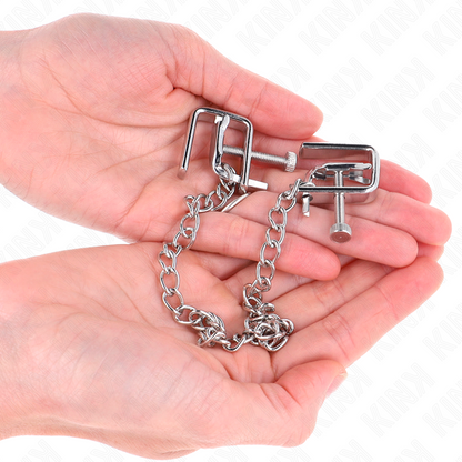 KINK - TEPELKLEMMEN MET KETTING 30 CM