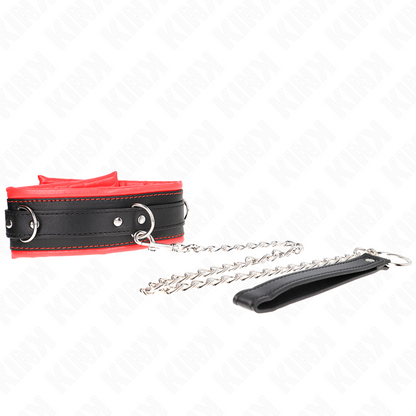 KINK - ZWARE HALSBAND MET RIEM 65 CM MODEL 3 VERSTELBAAR 36.5-50 CM