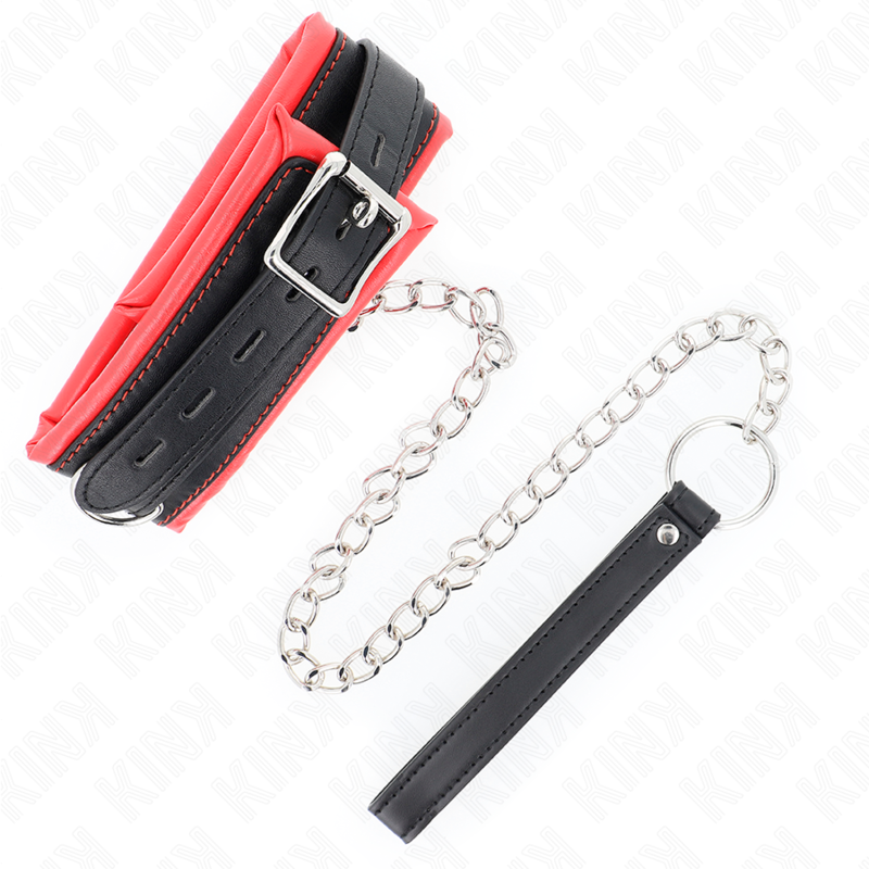 KINK - ZWARE HALSBAND MET RIEM 65 CM MODEL 3 VERSTELBAAR 36.5-50 CM