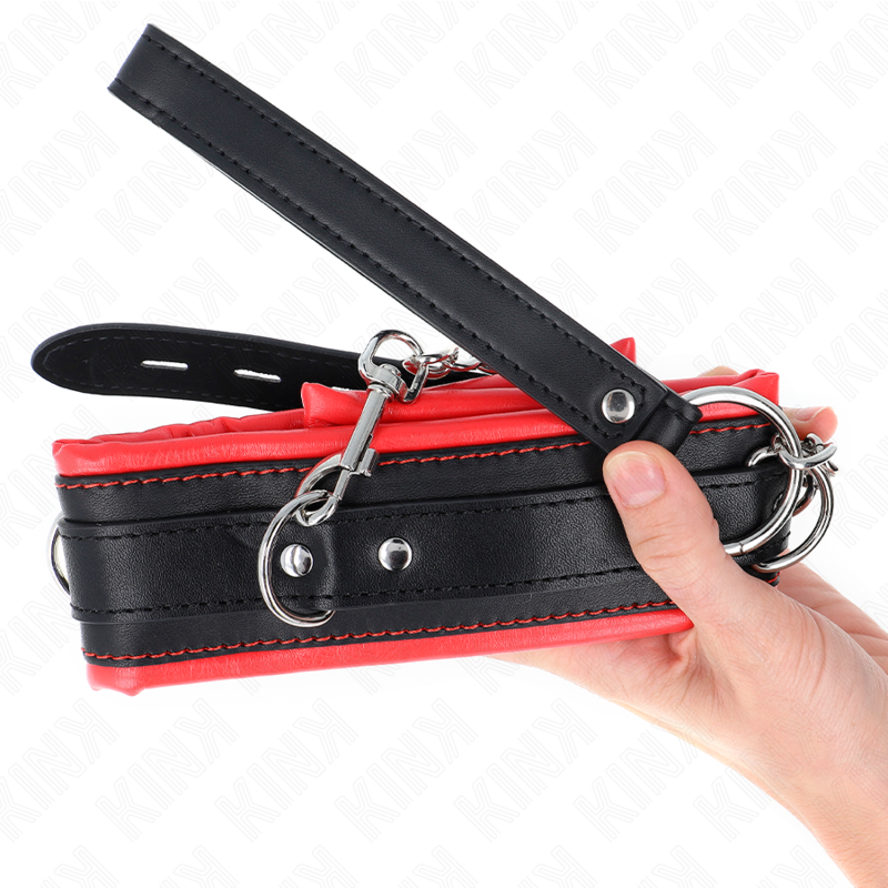 KINK - ZWARE HALSBAND MET RIEM 65 CM MODEL 3 VERSTELBAAR 36.5-50 CM