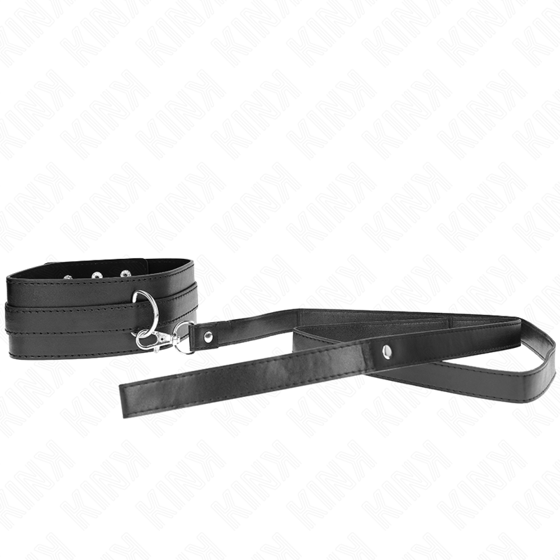 KINK - HALSBAND MET RIEM 116 CM MODEL 1 VERSTELBAAR 36-43 CM X 5 CM