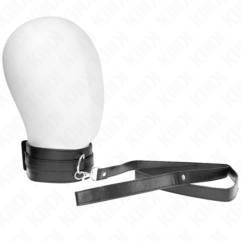 KINK - HALSBAND MET RIEM 116 CM MODEL 1 VERSTELBAAR 36-43 CM X 5 CM