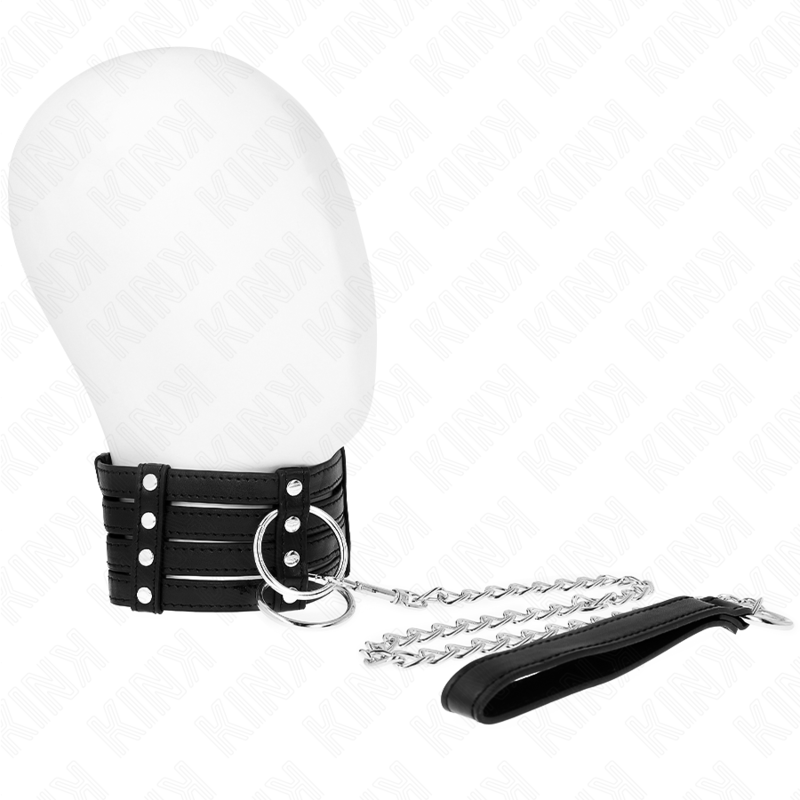 KINK - HALSBAND MET RIEM 65 CM SUB-STYLE VERSTELBAAR 35-51 CM X 7 CM