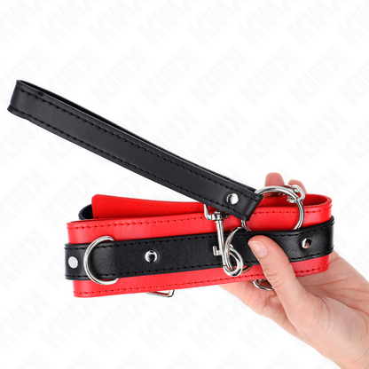 KINK - BASISMODELHALSBAND MET LIJN 65 CM MODEL 3 ROOD 53 X 5 CM