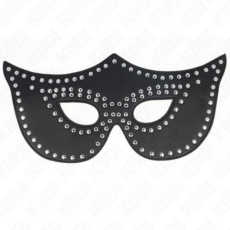 KINK - MASKER VAN KUNSTLEER MET KLINKNAGELS MODEL 2 30 x 12 CM