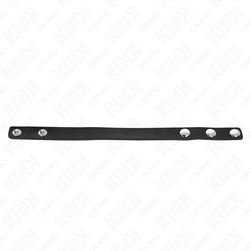 KINK - leren penisring met drukknoopsluiting 21.5 X 1.5 CM