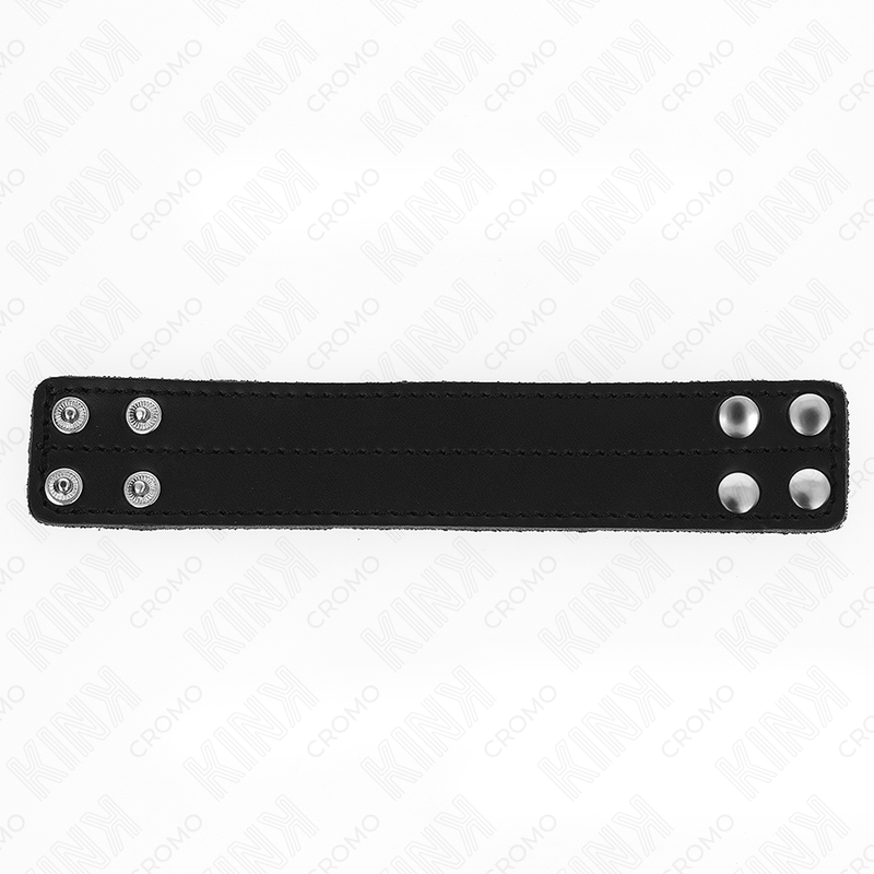 KINK - leren penisring met drukknoopsluiting 18.5 X 3.3 CM