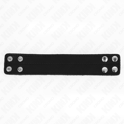 KINK - leren penisring met drukknoopsluiting 18.5 X 3.3 CM