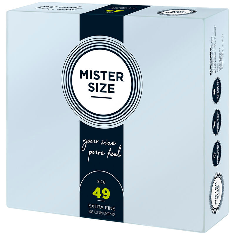 MISTER SIZE - CONDOOM MAAT S 49 MM (36 STUKS)