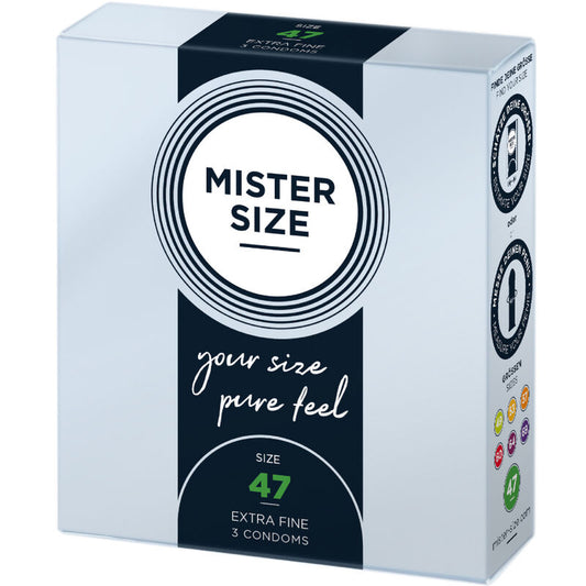 MISTER SIZE - CONDOOMS MAAT XS 47 MM (3 STUKS)