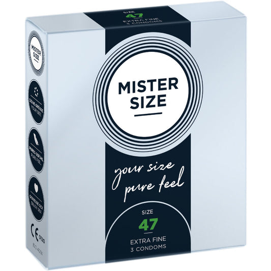 MISTER SIZE - CONDOOMS MAAT XS 47 MM (3 STUKS)