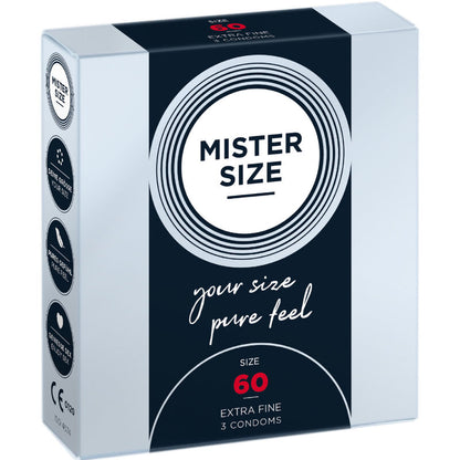 MISTER SIZE - CONDOOM MAAT XL 60 MM (3 STUKS)