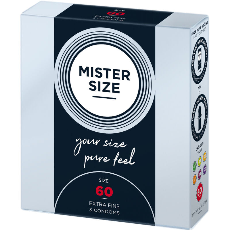 MISTER SIZE - CONDOOM MAAT XL 60 MM (3 STUKS)