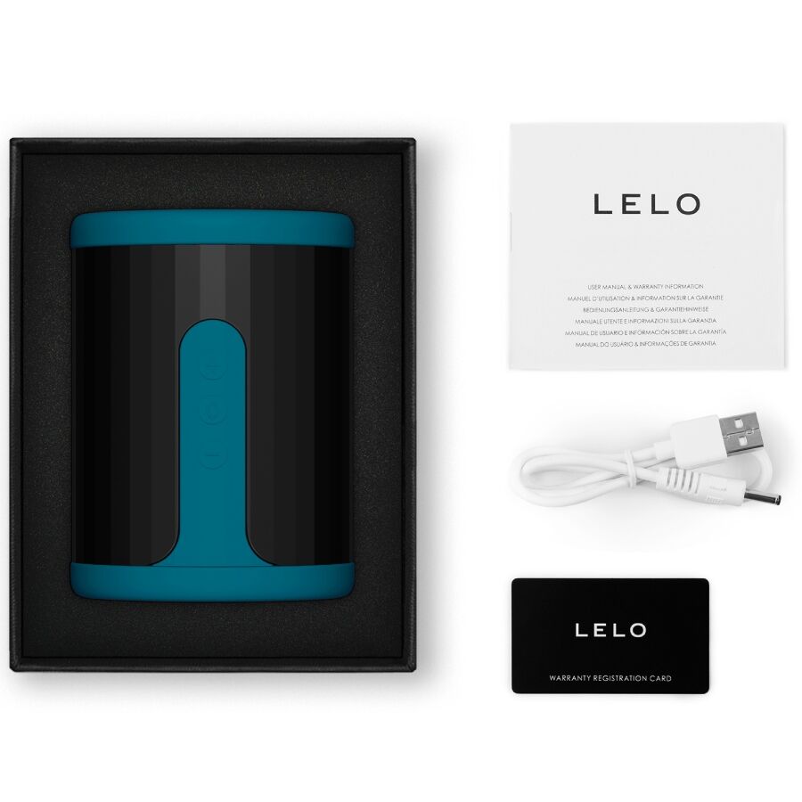 LELO - F2S™ TEAL mannelijke masturbator blauw