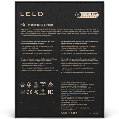 LELO - F2S™ TEAL mannelijke masturbator blauw