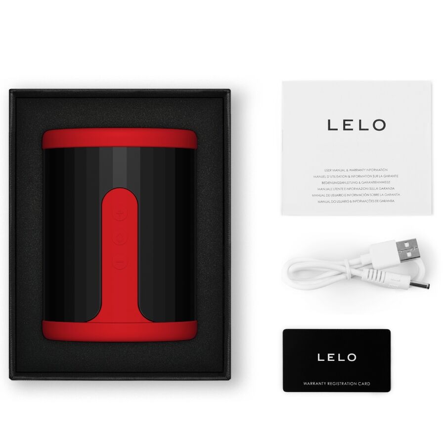 LELO - F2S™ TEAL mannelijke masturbator rood