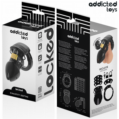 ADDICTED TOYS LOCKED - CHASTITY DEPTHS peniskooi 7.5 CM