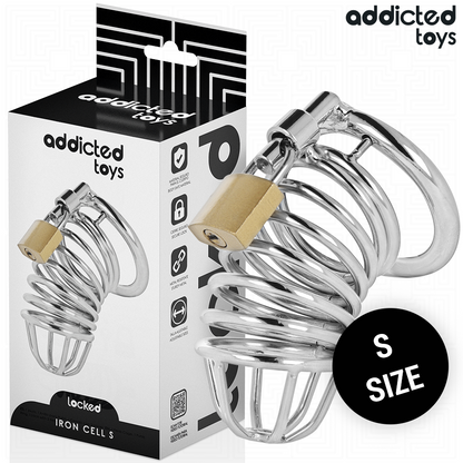 ADDICTED TOYS LOCKED - IRON CELL metalen peniskooi 4 CM maat S