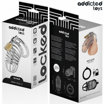 ADDICTED TOYS LOCKED - IRON CELL metalen peniskooi 4 CM maat S