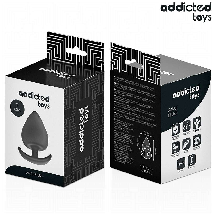 ADDICTED TOYS - ANALE PLUG VAN SILICONEN MAAT XXL 11 CM