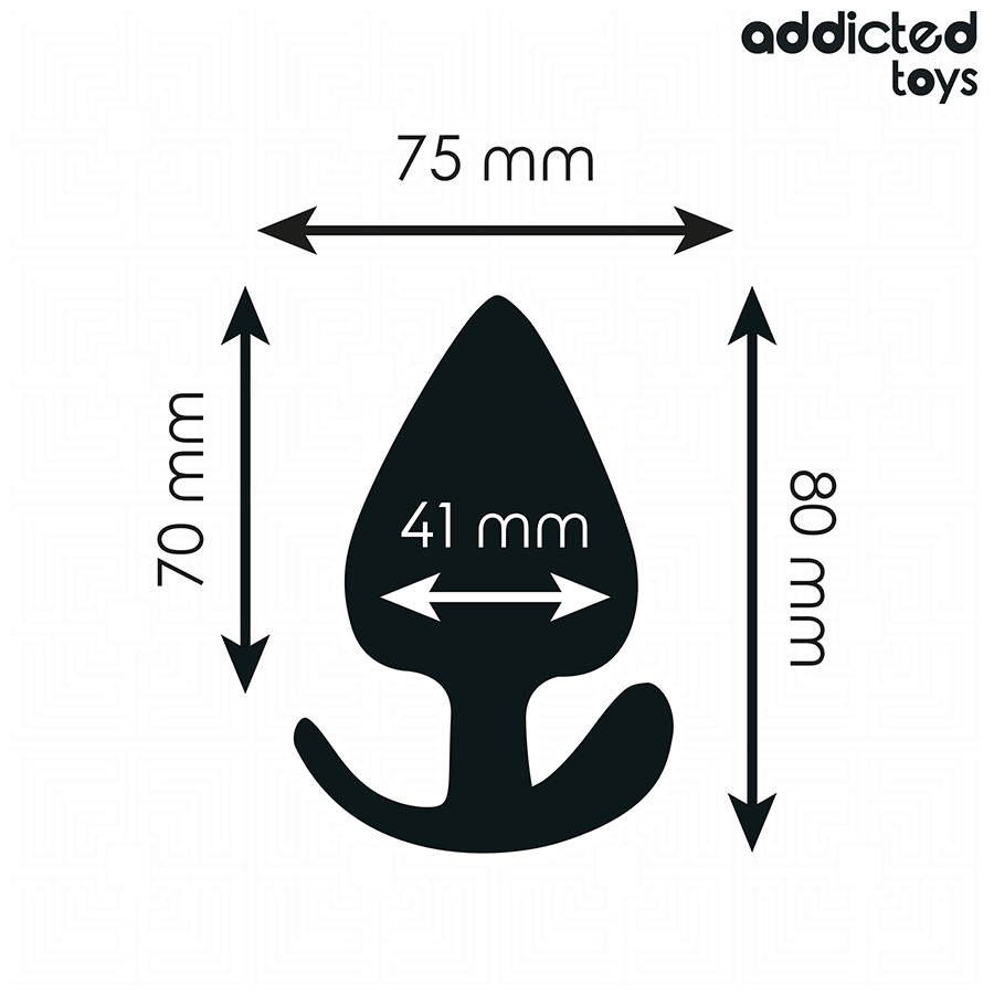 ADDICTED TOYS - ANALE PLUG VAN SILICONEN MAAT L 8 CM