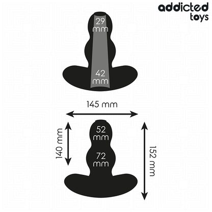 ADDICTED TOYS - HOLLE ANALE PLUG VAN SILICONEN MAAT XXL 15.2 CM